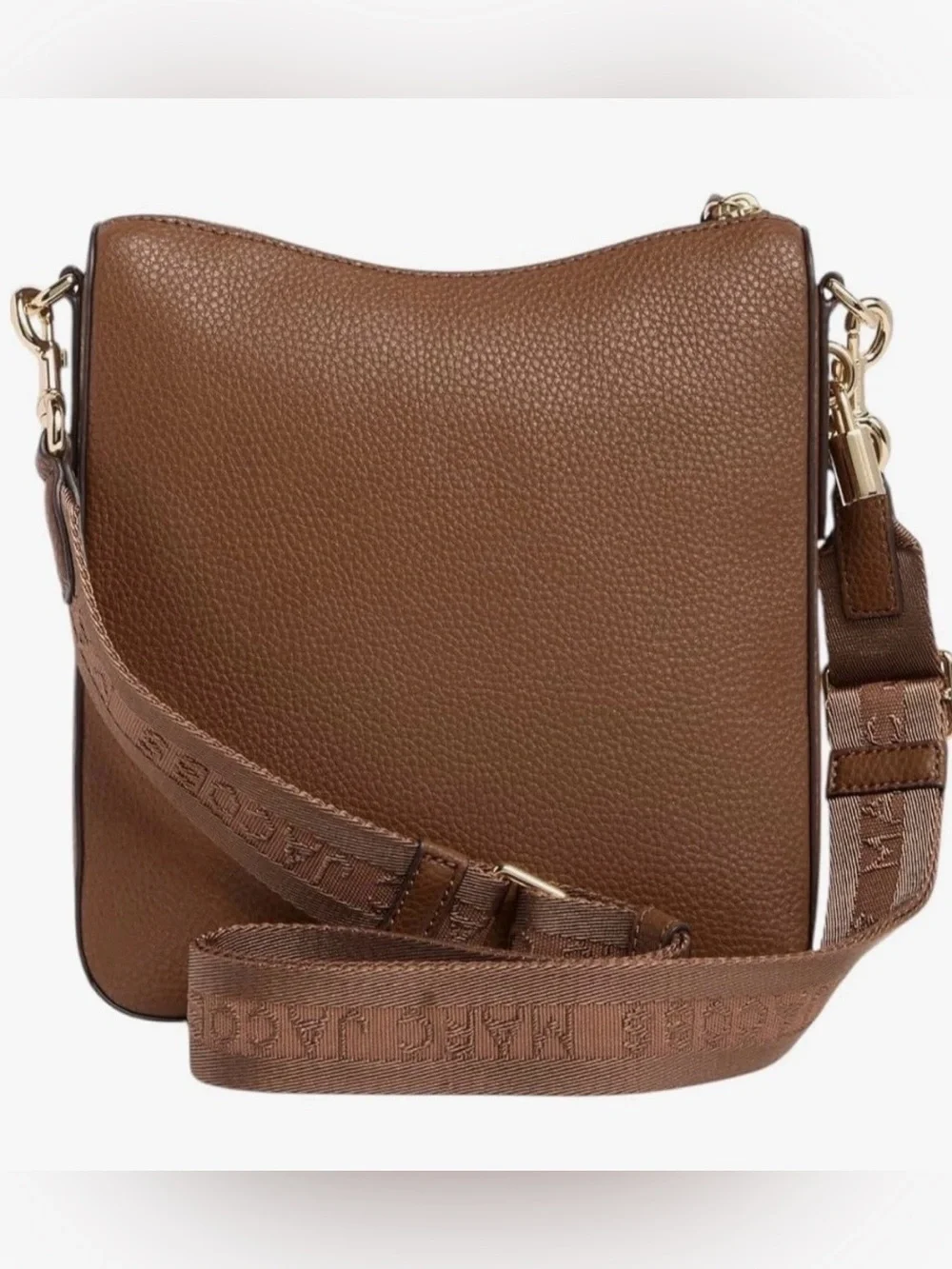 Marc Jacobs Drifter Swing Pack Crossbody Bag Leather Cognac